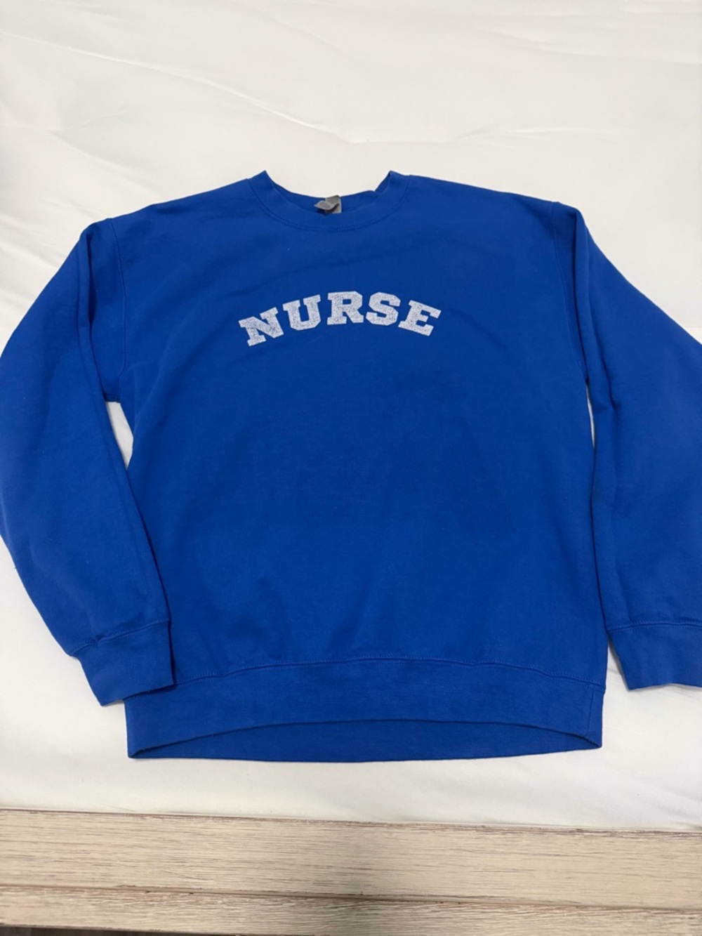 Gildan Royal Blue 'NURSE' Crewneck Sweater
